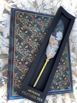 MED LINJER Midnight flowers stort format hardcover med fjerpen (kuglepen) 18/23 trykt og bundet som rigtig gammel bog 144 sider KUN 1 SÆT