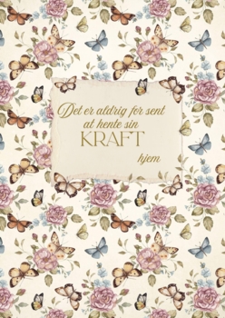 VÆR DIG - KRAFT  2 A6 postkort med farvetryk på begge sider og afrundede hjørner + to kuverter