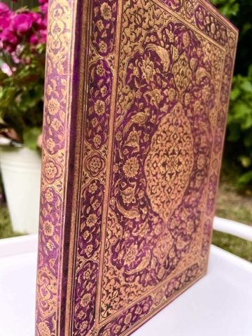 MED LINJER Magenta Garden stort format hardcover 18/23 144 sider med fugle