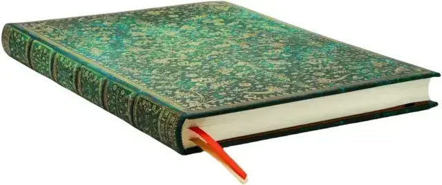 MED LINJER Nature`s Grace smaragd med guld Ultra 18/23 cm 144 syrefri sider Indbundet som gammel antik bog i smuk indpakning fra Canadisk firma