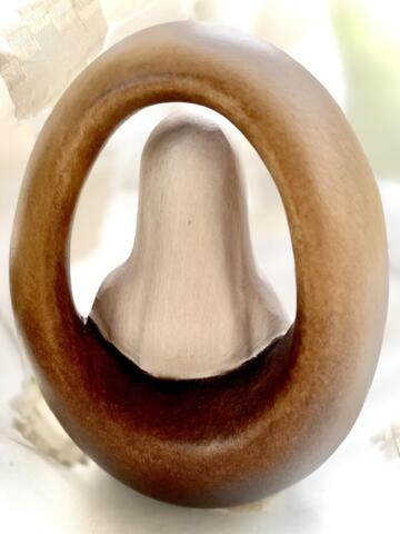 Maria relief (stående) håndskåret og håndmalet ahorntræ 12 høj 9 bred Påskegave en pakke Maria-postkort