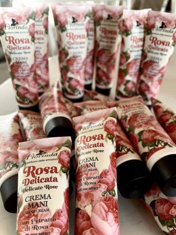 Damask Rose 2 håndcremer i taskestørrelse 30 ml naturlig rosenduft vegetabilsk