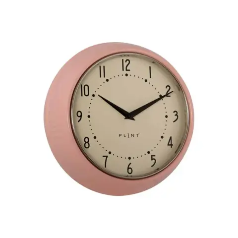 RETRO vægur lydløst rosa