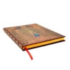 MED LINJER Golden Peacock særligt eksklusiv notesbog i stort format  18/23 cm 144 syrefri sider Indbundet som gammel bog I smuk indpakning hardcover  