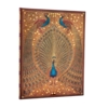 MED LINJER Golden Peacock særligt eksklusiv notesbog i stort format  18/23 cm 144 syrefri sider Indbundet som gammel bog I smuk indpakning hardcover  