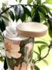 Slankt Termokrus med skydelåg "Vintage blomster" 350 ml til rejsen holder varmt op til 10 timer