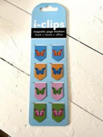 Magnetbogmærker sommerfugle pakke med 8 magneter