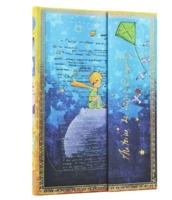 MED LINJER Den lille Prins - særligt eksklusiv notesbog i stort format 18/23 cm 144 syrefri cremefarvede sider Indbundet som gammel bog I smuk indpakning hardcover