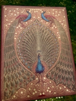 UDEN LINJER Golden Peacock 18/23 cm 144 syrefri sider Indbundet som gammel bog I smuk indpakning hardcover