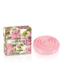 Rosenknop Rosa Vegetabilsk italiensk håndsæbe med naturlig rosenduft i smuk æske 100 g. Sæben skummer ekstra blødt hvis du giver dig tid Pakkes i organzapose
